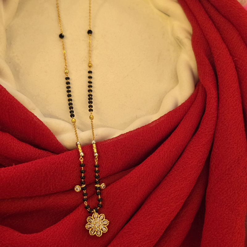 Black Beads Short Chain BBSC-001