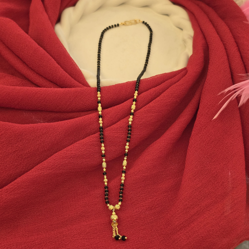 Black Beads Short Chain BBSC-013