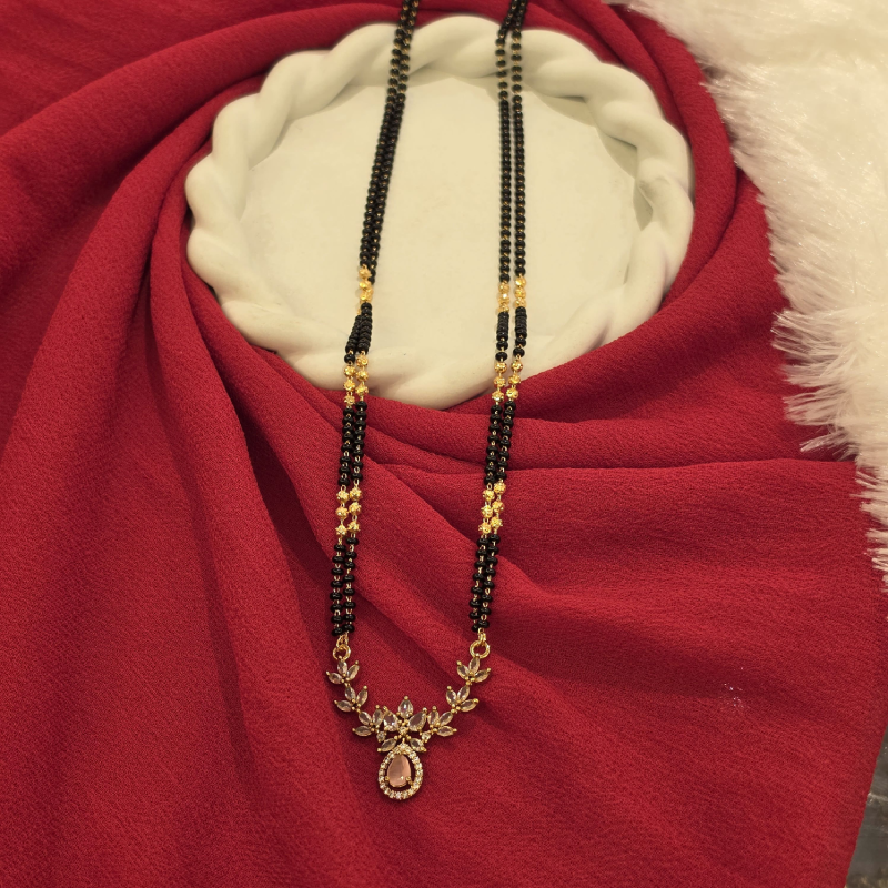 Black Beads Short Chain BBSC-018