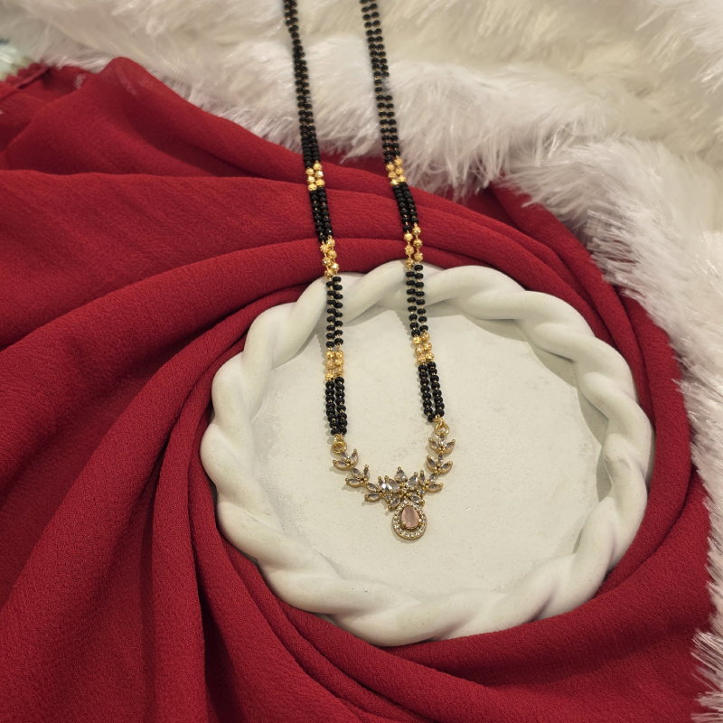 Black Beads Short Chain BBSC-019