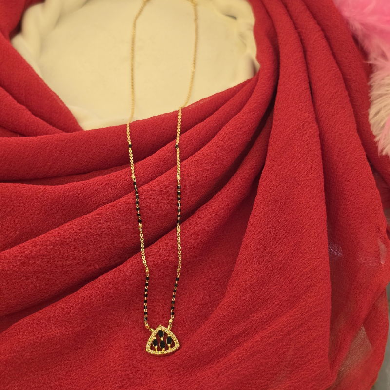 Black Beads Short Chain BBSC-002