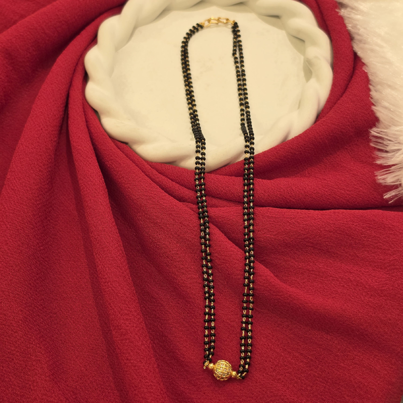 Black Beads Short Chain BBSC-020