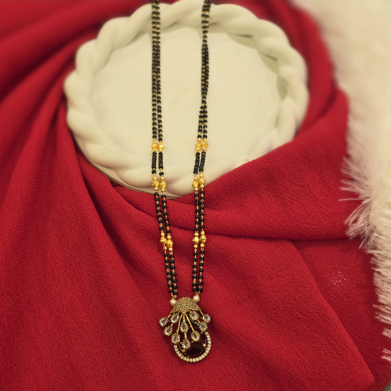 Black Beads Short Chain BBSC-023