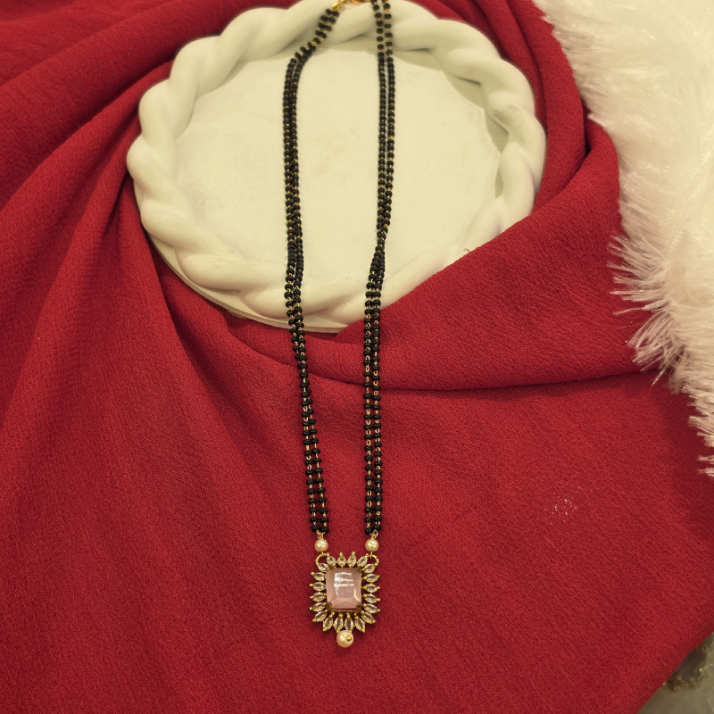 Black Beads Short Chain BBSC-027