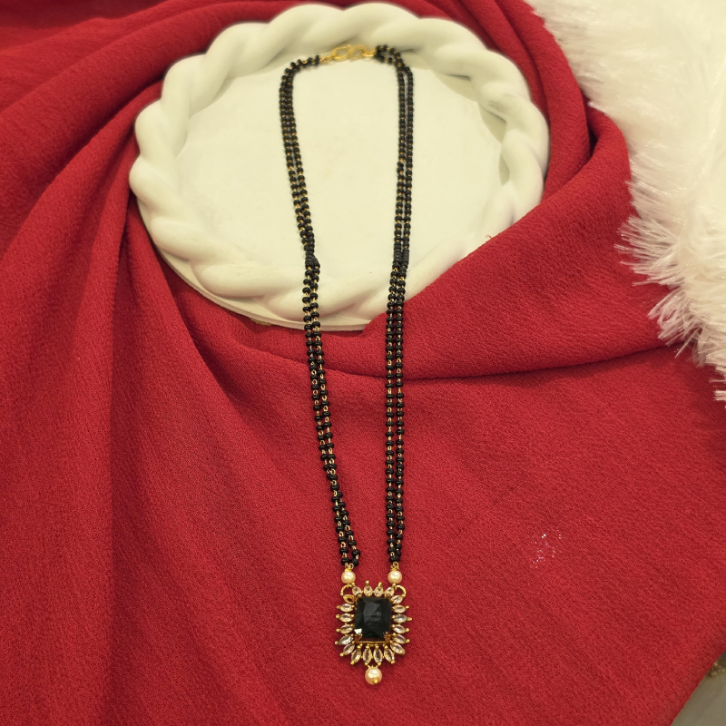 Black Beads Short Chain BBSC-029