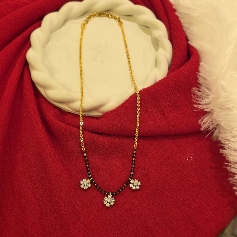 Black Beads Short Chain BBSC-030