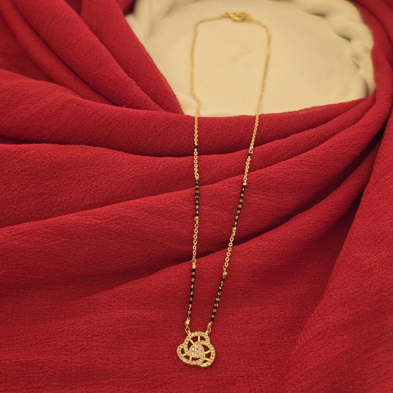 Black Beads Short Chain BBSC-005