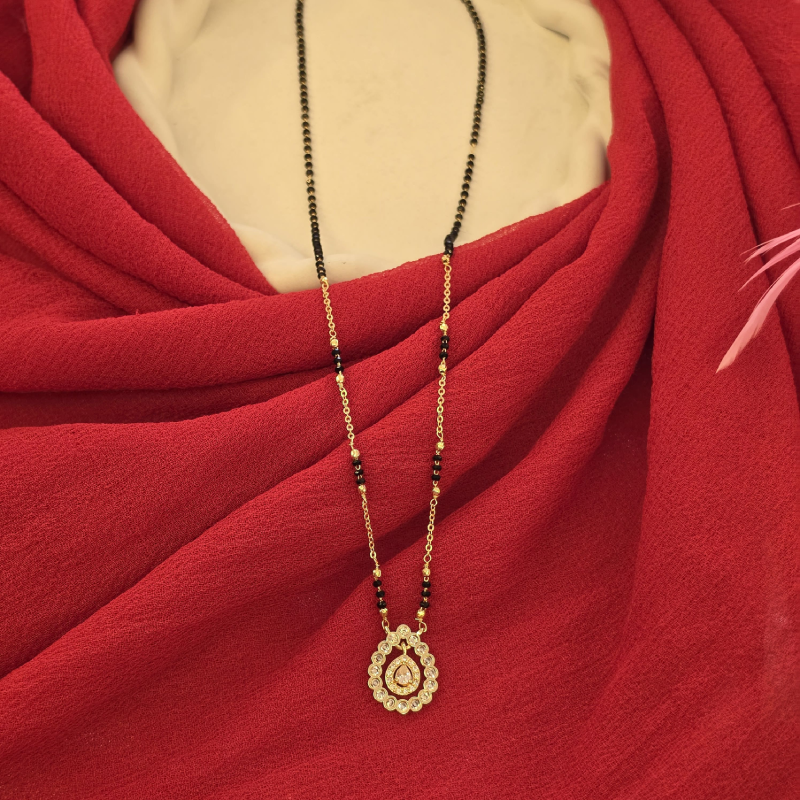 Black Beads Short Chain BBSC-007