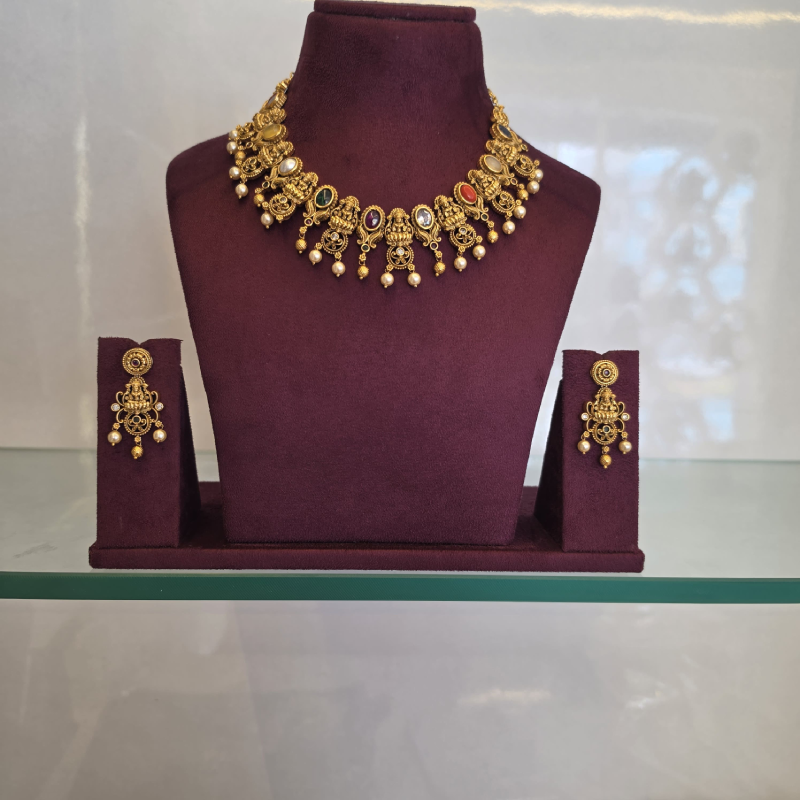 Nakshi Short Neckset NS-008