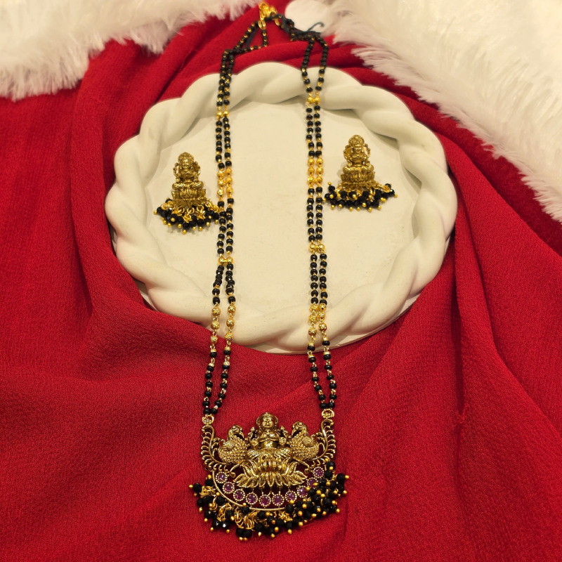 Black Beads Long Chain BBLC-016