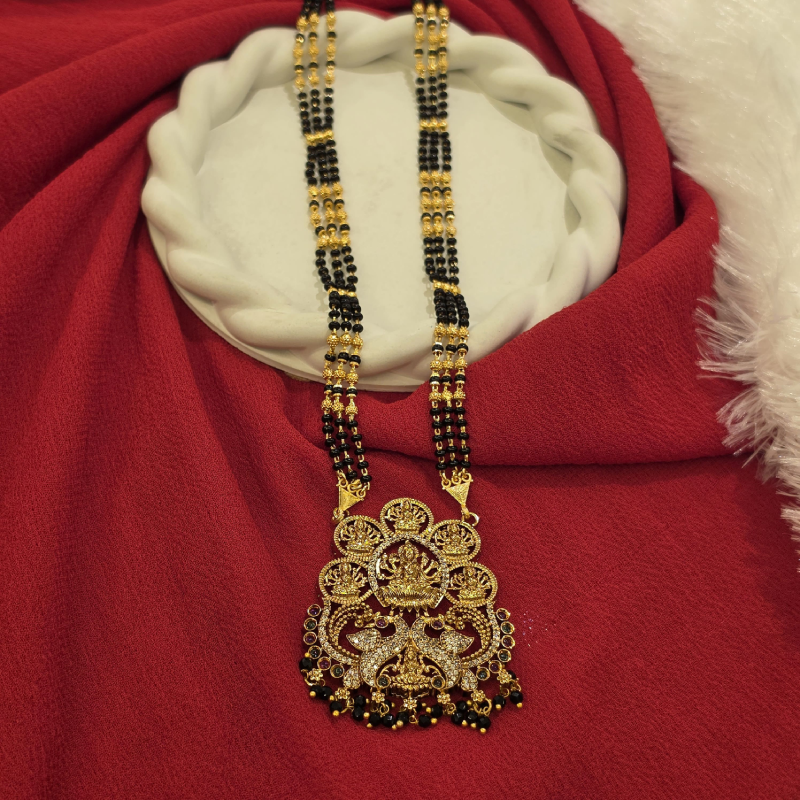 Black Beads Long Chain BBLC-002