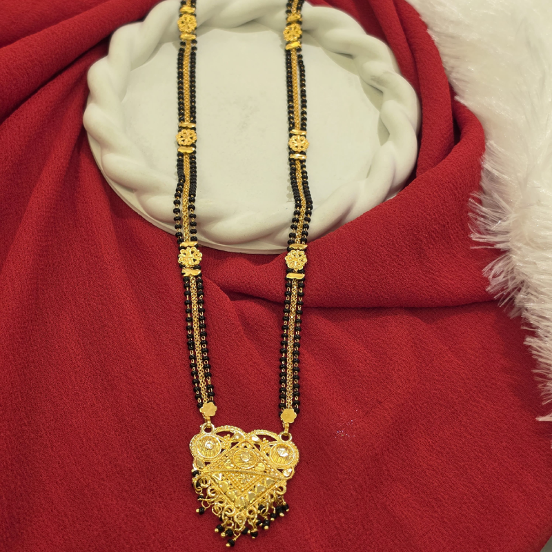 Black Beads Long Chain BBLC-005