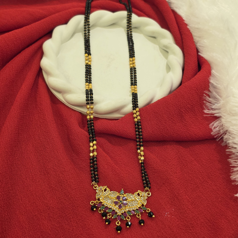 Black Beads Long Chain BBLC-007