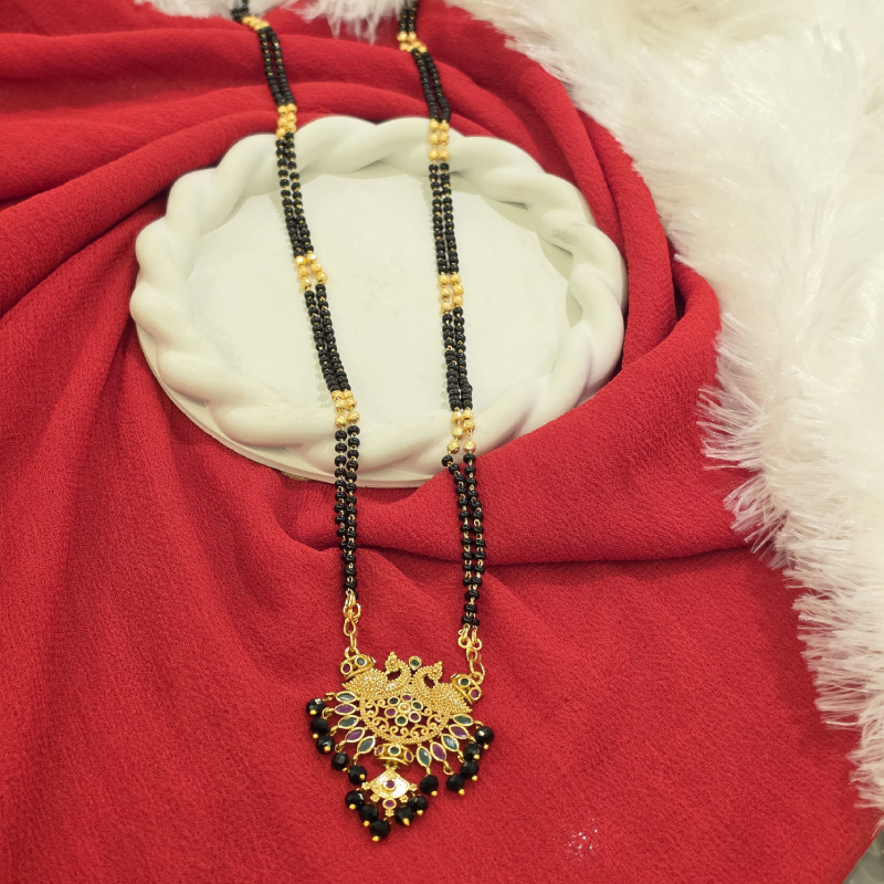 Black Beads Long Chain BBLC-008